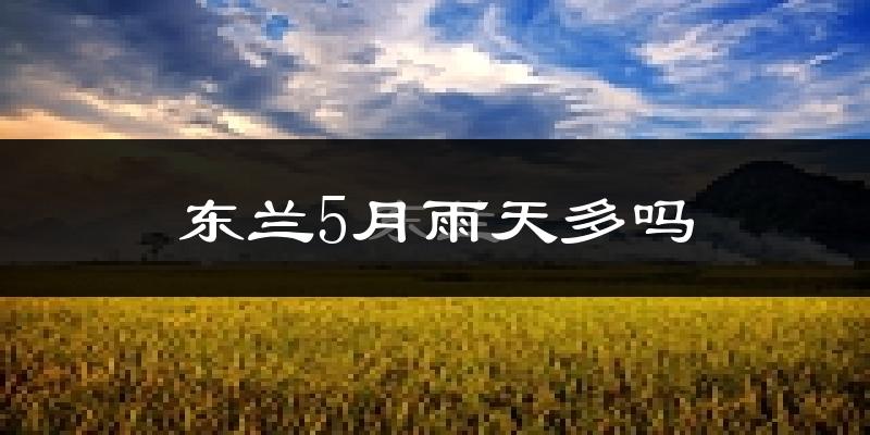 东兰5月雨天多吗?