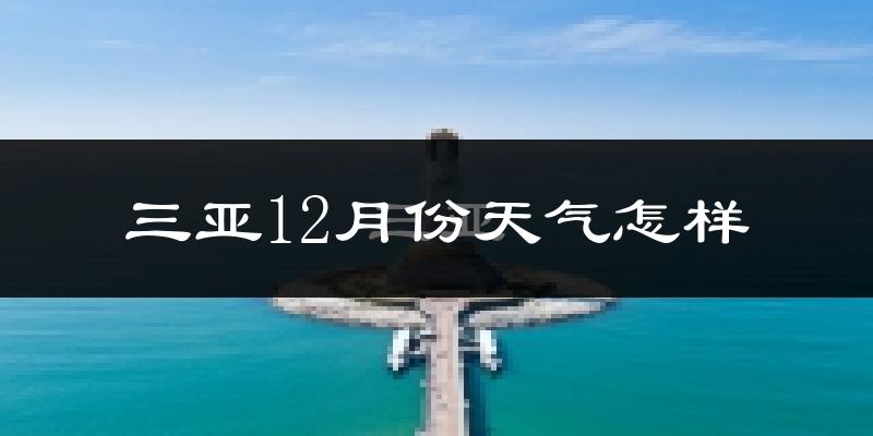 三亚12月份天气怎样?三亚十二月冷不冷?