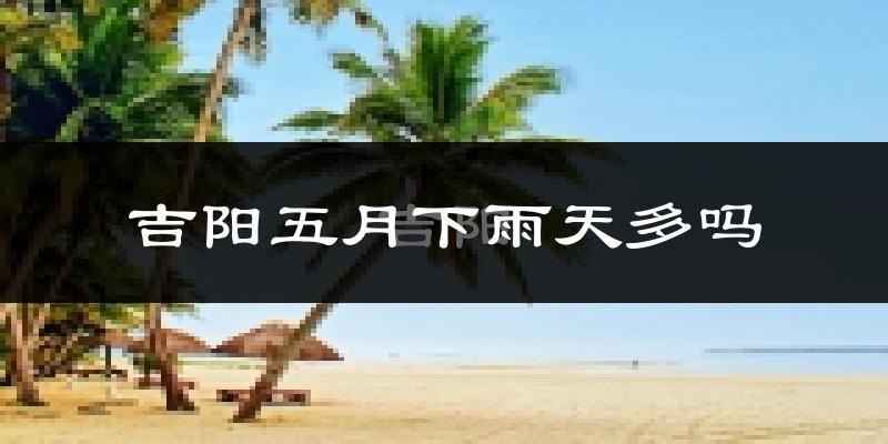 吉阳五月下雨天多吗?吉阳5月份降雨量多少?