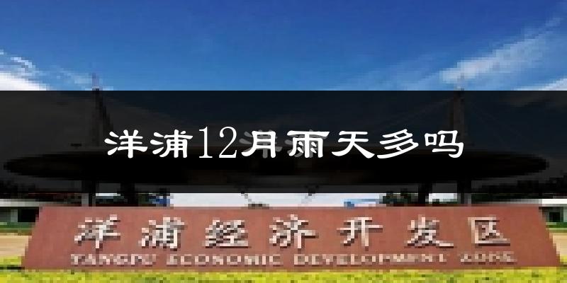 洋浦12月雨天多吗?